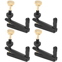 4 Pièces de réglages fins pour violon 3/4-4/4, outils de remplacement pour cordes de violoncelle, accessoires d'instruments, noirs