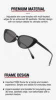 Lunettes de soleil polarisées TR90 ultra-légères de qualité supérieure, monture chic œil de chat avec fil, protection UV400