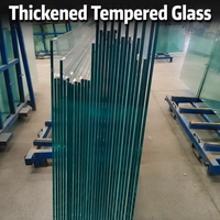 Fabricant fiable XinHong, cloison en verre trempé de 5 à 12 mm, anti-explosion, pour projets de bâtiments commerciaux