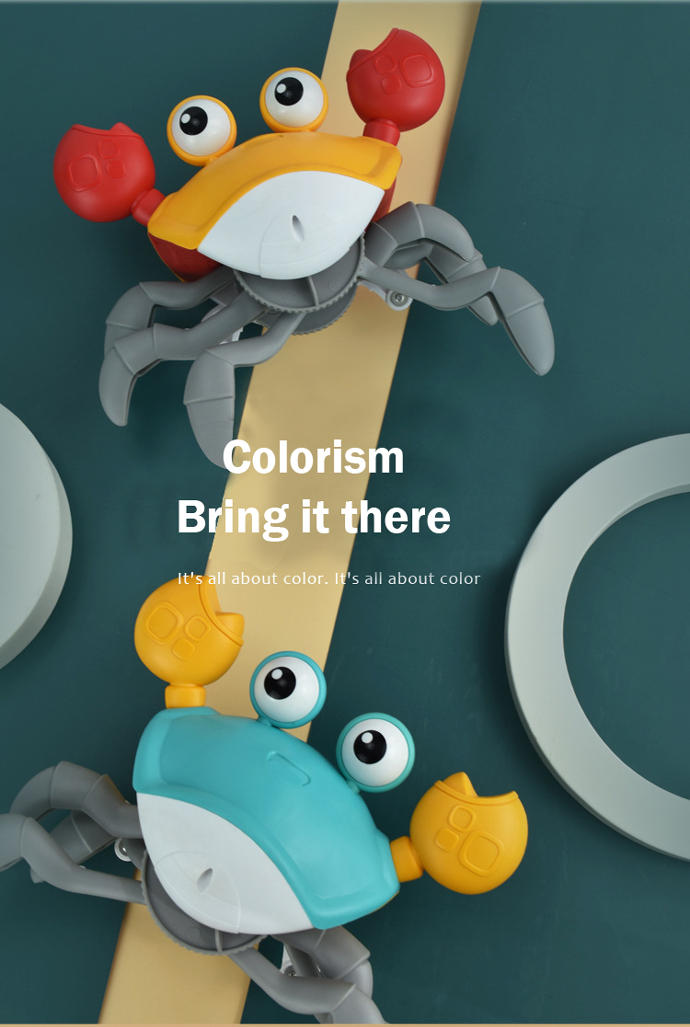 Induction Escape Crab Rechargeable Electric Pet Musical Toys Children'S Toys Birthday Gifts Educational Toys Learn To Climb Toys