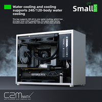 Premium tout aluminium ATX MATX boîtier blanc C2P mise à niveau 240 refroidissement par eau côté Transparent avec panneau latéral fenêtre Stock Bolrzo