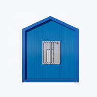 Casa Prefabricada de 20 Pies, Casa Modular Prefabricada de Bajo Costo con Techo a Dos Aguas