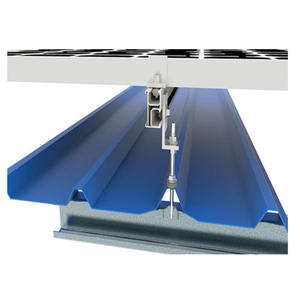 Diy Universal Liga de Alumínio Pv Racking Rail l Foot End <span class=keywords><strong>Clamp</strong></span> Mid <span class=keywords><strong>Clamp</strong></span> Hardware Painel Solar Roof Mount Kit - Product Image 5