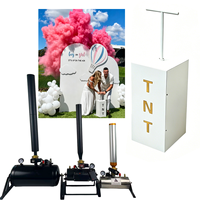 Kit de Décoration et Fournitures pour Fumée et Confettis : Canon à Confettis, Boîte à Bombes, Spray Holi, Machine de Révélation du Sexe pour Mariage, Fête et Baby Shower