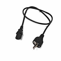 Câble d'alimentation pour ordinateur, prise Schuko CEE 7/7 standard européenne à 3 broches droites vers IEC C15, rallonge pour PDU