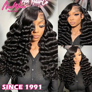 <span class=keywords><strong>Parrucca</strong></span> Lace Front 13x6 Deep Wave - Densità 250% con HD Lace, <span class=keywords><strong>Capelli</strong></span> Umani Vergini al 100% Pre-Piumati, Stile Ricci Senza Colla per Donne - Product Image 3