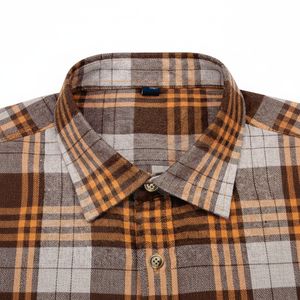 Chemise en flanelle décontractée pour homme, élégante pour l'été, manches longues, coupe classique, respirante, de haute qualité, durable, matière douce - Product Image 1