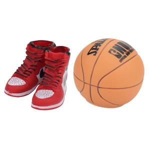 Mini Basketball Shoes Cake Toppers Red Sneakers With Ball Birthday Party Decorations - Product Image 4