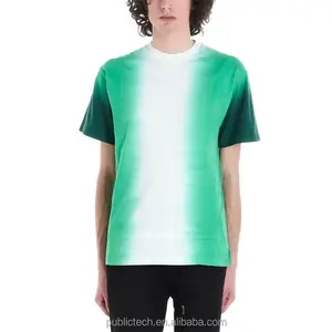 Wholesale premium custom logo streetwear round neck 100% cotton oversized tie dye t shirt for men