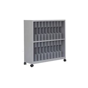 Bureau en métal compte livre armoire de rangement organisateur sans porte Portable en acier ouvert livre étagère classeur avec roues - Product Image 4