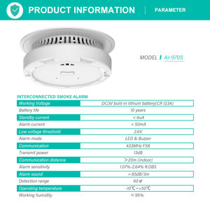Anka Akıllı Yangın Güvenlik Merkezi Fotoelektrik <span class=keywords><strong>Alarm</strong></span> Sistemi Bağlanabilir Cihazlar Yangın Güvenlik Dedektörü Ev Tipi Yangın <span class=keywords><strong>Alarm</strong></span>ı - Product Image 3