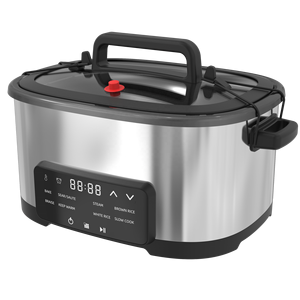 GTMC06 pentola a pressione Multi-fornello da 30 <span class=keywords><strong>Kpa</strong></span> con cestello per friggere 1400 <span class=keywords><strong>watt</strong></span> di riscaldamento laterale e inferiore - Product Image 3