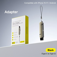Adaptador OTG 2 en 1 de 240W con Soporte para Teléfono, USB C a Tipo C, Plegable, Portátil, Giratorio 360°, de Aleación de Zinc, para Transferencia de Datos de Smartphones