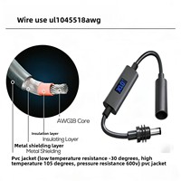 Kabel Ekstensi DC Male-to-Female Lintas Batas Arus Tinggi 5521 Konektor Female Tahan Air untuk Layar Display Router Power