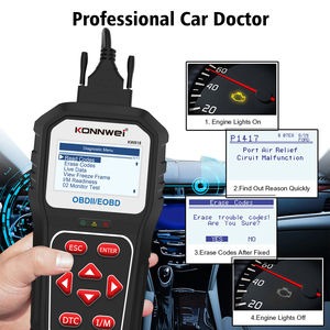 Konnwei cho xe hơi hỗ trợ ứng dụng Bluetooth OBDII EOBD phân tích động cơ máy quét chẩn đoán cho xe hơi Châu Âu cập nhật phần mềm thường xuyên - Product Image 6