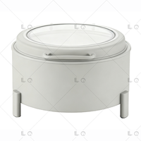 Autres fournitures hôtelières et de restauration, plat de service blanc de luxe, réchaud à nourriture pour buffet, chauffe-plats rectangulaire, réchaud à buffet en or