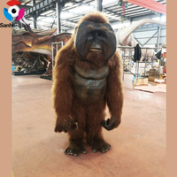 Modèle de costume de gorille animatronique d'intérieur pour centres commerciaux, espaces publics, parcs d'aventure, aéroports, garderies, jardins d'enfants
