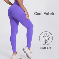 Leggings de yoga taille haute pour femme, en tissu respirant de haute qualité, effet push-up, imprimés, séchage rapide, pour fitness et gym