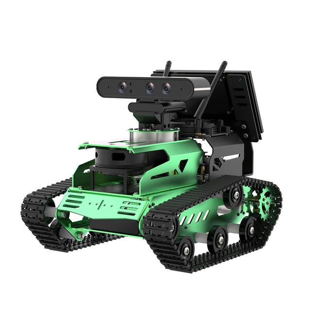 JetTank Jetson Nano ROS Robot Car with Lidar,3D Depth Camera,Touch Screen Support SLAM, Autonomous Driving, Vision Interaction