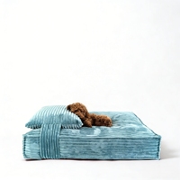 Coussin pour chien en velours côtelé, écologique, motifs personnalisables, haute qualité, apaisant, housse lavable, DEM/DOM disponible