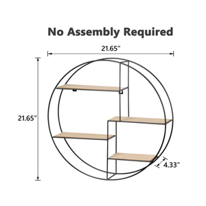 Su misura nero rustico rotondo metallo decorazione <span class=keywords><strong>per</strong></span> la casa unità di stoccaggio scaffale in legno <span class=keywords><strong>per</strong></span> la visualizzazione a parete <span class=keywords><strong>scaffali</strong></span> - Product Image 2