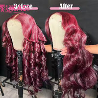 Pelucas sin pegamento de cabello humano virgen vietnamita con encaje frontal, rizadas birmanas, originales de lujo para mujeres afroamericanas