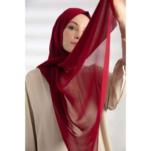 Châle en mousseline - Cerise - Cerise - Product Image 2