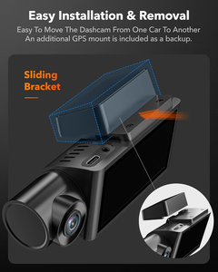 กล้องติดรถยนต์ Wolfbox I07 4K 3 ช่องทาง บันทึกภาพกลางคืน พร้อม Wifi GPS ไม่มีการ์ด - Product Image 6