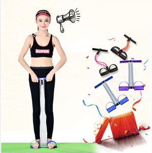 Bandes de résistance élastiques Fitness Sit-Up <span class=keywords><strong>Corde</strong></span> de traction Bande de tension à ressort Pédale d'exercice abdominal Pédale de traction à la cheville - Product Image 5