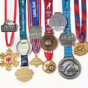 Precio de Fábrica, Diseño Personalizado, Medalla Deportiva de Zinc en Blanco, Ecológica, de Alta Calidad, para Maratón - Product Image 2