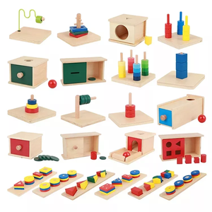 Juguetes educativos de aprendizaje de idiomas de madera superior Montessori pequeño alfabeto móvil para preescolar - Product Image 2