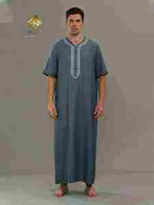 Robe de prière musulmane pour hommes du Moyen-Orient, mode arabe, plusieurs couleurs pour vous convenir - Product Image 2