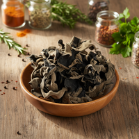 Hongo Negro de Nube y Hongo Comestible Entero y en Rodajas, Secos y Horneados, de Primera Calidad, en Empaque a Granel con Certificación ISO, HACCP y BRC