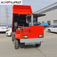 camion diesel 4x4 personnalisé de roue 3-4Tons Dumper avec 1 an de garantie Camion à benne basculante minier souterrain chinois