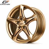 Jantes forgées CF 21 22 pouces 5x108 PCD 63.4 CB pour voitures particulières, compatibles avec Zeekr 001 007, jantes aérodynamiques dorées de luxe
