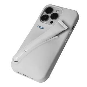 2024 nouvelle housse de téléphone portable de luxe avec porte-rouge à lèvres pour iPhone 13 14 15 Pro Max étui porte-brillant à lèvres