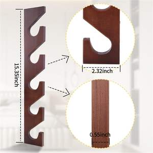 Porte-chapeau 3 pièces pour casquette <span class=keywords><strong>de</strong></span> baseball, rangement mural en bois pour chapeaux, support vertical pour chapeaux, présentoir pour placard - Product Image 6