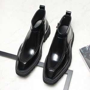 Botas de Trabajo de Cuero Genuino Vintage de Alta Gama para Hombre, Impermeables, con Cordones, Suela Goodyear y Parte Superior de Cuero Resistente - Product Image 6