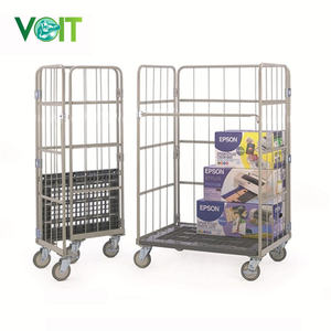 Magazijnmateriaalhandeling koolstofstaal zwaarlast opvouwbare draagbare <span class=keywords><strong>trolley</strong></span> - Product Image 3
