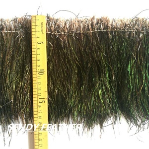 Piume di Herl infilate di <span class=keywords><strong>pavone</strong></span> verde iridescente naturale scintillante per la decorazione dei costumi materiali per la costruzione di mosche - Product Image 4