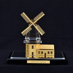 OEMカスタム手作りクリスタルランドマークモデルレーザー彫刻企業ギフト卸売サプライヤーエッフェル塔タージマハル像 - Product Image 2