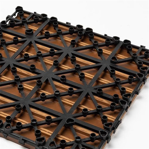 Plancher de terrasse moderne en PVC WPC <span class=keywords><strong>30</strong></span> <span class=keywords><strong>cm</strong></span>, couleur bois, pour jardin, extérieur, imperméable, balcon, plancher de terrasse, usage domestique - Product Image 5