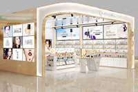 Présentoir de magasin de cosmétiques 02-DYaS013 avec gondole élégante et armoire promotionnelle pour l'aménagement intérieur d'un magasin de soins de la peau