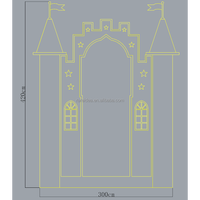 Support décoratif mural en acrylique personnalisable (couleur et taille) pour arche de baby shower, toile de fond de château, décoration de jardin et de mariage