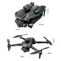 Drone Quadricoptère Aérien Électronique à Trois Caméras avec Écran 4,5 Pouces, Télécommande et Moteur Brushless pour Dropshipping Shopify, Contrôle Électronique de la Vitesse