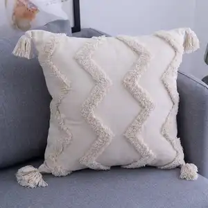 Kingworth In Stock 45X45 Sofa Cushion Cover Woven Throw Pillow Cover For Home Decor