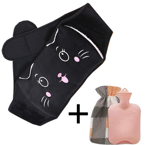 Bolsa de Agua Caliente Portátil con Funda para la Cintura, Calentador de Manos Portátil, Bolsa de Agua Caliente con Funda de Felpa para Aliviar el Dolor - Product Image 3