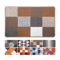 Tapis d'entrée très absorbant pour intérieur, lavable, antidérapant, pour éliminer la boue des chiens, tapis de bienvenue pour hall d'entrée