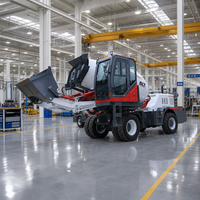 Camion malaxeur à béton autochargeant polyvalent, petite centrale à béton pour les sites de développement des infrastructures