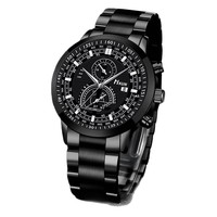Nouvelle Tendance 2025 : Ensemble Montre à Quartz Éco-Responsable pour Homme avec Bracelet en Alliage et Collier Lion, Cadran à Aiguilles